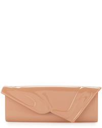Christian Louboutin So Kate Patent East West Clutch Bag Nude