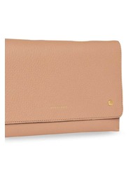 Burberry Two Tone Leather Wristlet Clutch