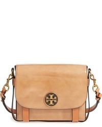 Tory Burch Alastair Patent Leather Shouldercrossbody Bag Brown