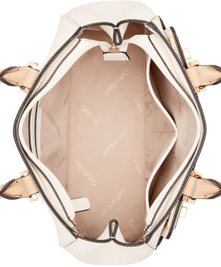 Calvin Klein Saffiano Leather Tote, $198, Macy's