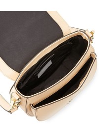 Rebecca Minkoff Astor Leather Saddle Bag Medium Beige