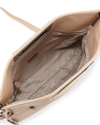 Badgley Mischka Brynn Leather Crossbody Bag Latte