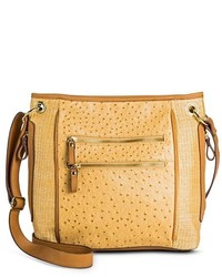 Bueno Crossbody Handbag With Zipper Pockets Tan