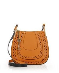 Chlo Hayley Small Perforated Leather Crossbody Bag