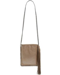 Stella McCartney Falabella Tasseled Faux Leather Crossbody Bag Brown