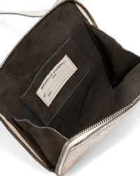 Brunello Cucinelli Metallic Leather Crossbody Bag Gold
