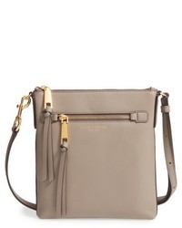 Marc Jacobs Recruit Northsouth Leather Crossbody Bag Beige