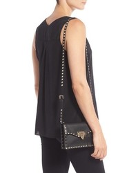 Valentino Rockstud Calfskin Leather Shoulder Bag
