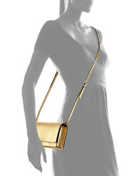Prada Saffiano Lux Mini Crossbody Bag Gold