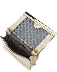 Diane von Furstenberg Shimmer Lizard Embossed Soiree Crossbody Bag