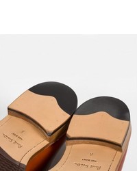 Paul Smith Tan Leather Geffrey Shoes With Grained Facings