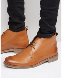 Tan Leather Desert Boots