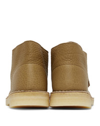 Clarks Originals Khaki Leather Desert Boots