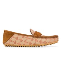 Gucci Logo Driving Loafers
