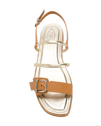 Tod's Detailed Multi Strap Sandals
