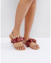 Asos Finch Leather Flat Sandals