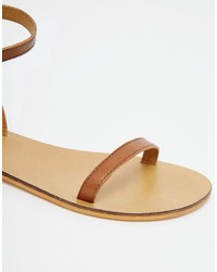 Asos Finlay Leather Flat Sandals