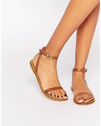 Asos Finlay Leather Flat Sandals