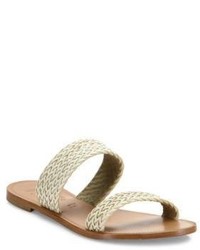 Joie Sable Woven Leather Slides