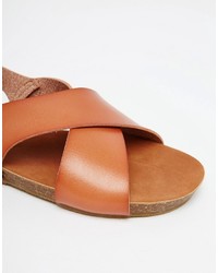 Truffle Collection Savi Cross Strap Flat Sandals