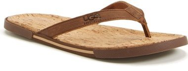 ugg leather flip flops