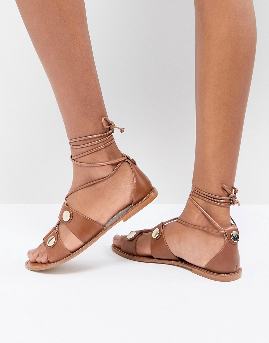 Stuart Weitzman Women's Kora Lace Up Gladiator Sandals | Bloomingdale's