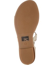 BC Footwear Pocket Size Lace Up Flat Sandal