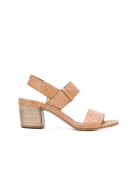 Del Carlo Embossed Strappy Sandals