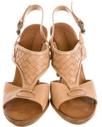 Bottega Veneta Intrecciato Accented Leather Sandals