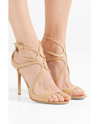 Jimmy Choo Lang 100 Patent Leather Sandals