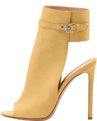 Gianvito Rossi Leather Ankle Cuff Sandal Tan