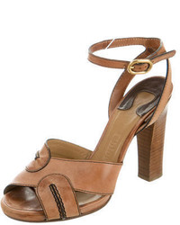 Chloé Leather Ankle Strap Sandals