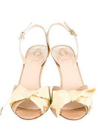 O Jour Leather Slingback Sandals