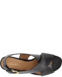 Calvin Klein Loni Clear Block Heel Sandal