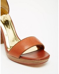 Ted Baker Lorno Leather Block Heel Sandals