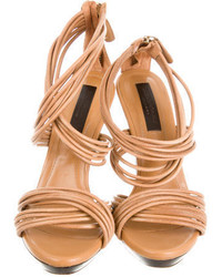 Burberry Prorsum Leather Multistrap Sandals