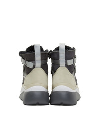 Chloé Grey And Beige Sonnie High Top Sneakers