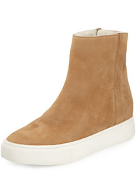 Vince Hardy Shearling High Top Sneaker Sand