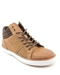 Kenneth Cole Reaction Mir Acle Brown Leather Sneakers Shoes Uk 7