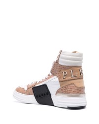 Philipp Plein Panelled Hi Top Sneakers