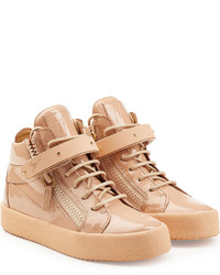 Giuseppe Zanotti Patent Leather High Top Sneakers