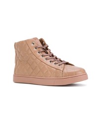 Gianvito Rossi Quilted Lace Up Hi Tops