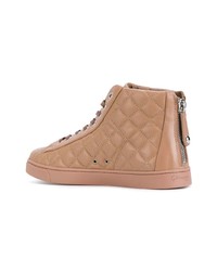 Gianvito Rossi Quilted Lace Up Hi Tops