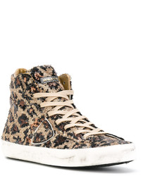 Philippe Model Sequined High Top Sneakers
