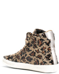 Philippe Model Sequined High Top Sneakers