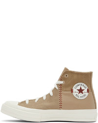 Converse Taupe Chuck 70 Crafted Sneakers