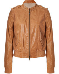 Rachel Zoe Beige Leather Biker Jacket