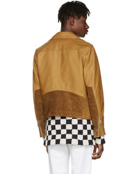 Acne Studios Brown Leather Axl Jacket