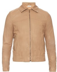 Tomas Maier Crinkle Effect Leather Jacket