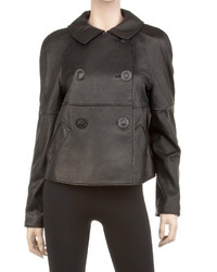 Max Studio Washed Lamb Leather Jacket